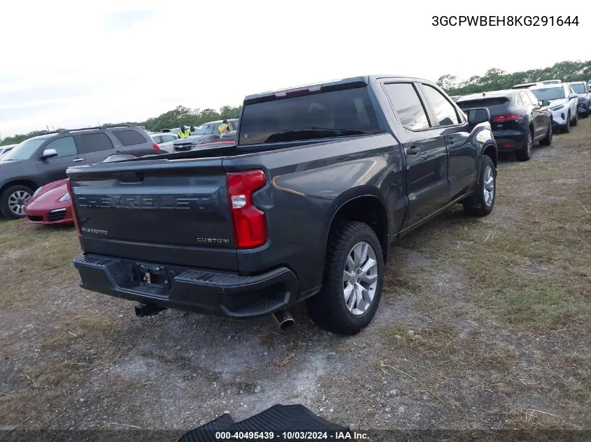 2019 Chevrolet Silverado 1500 Custom VIN: 3GCPWBEH8KG291644 Lot: 40495439