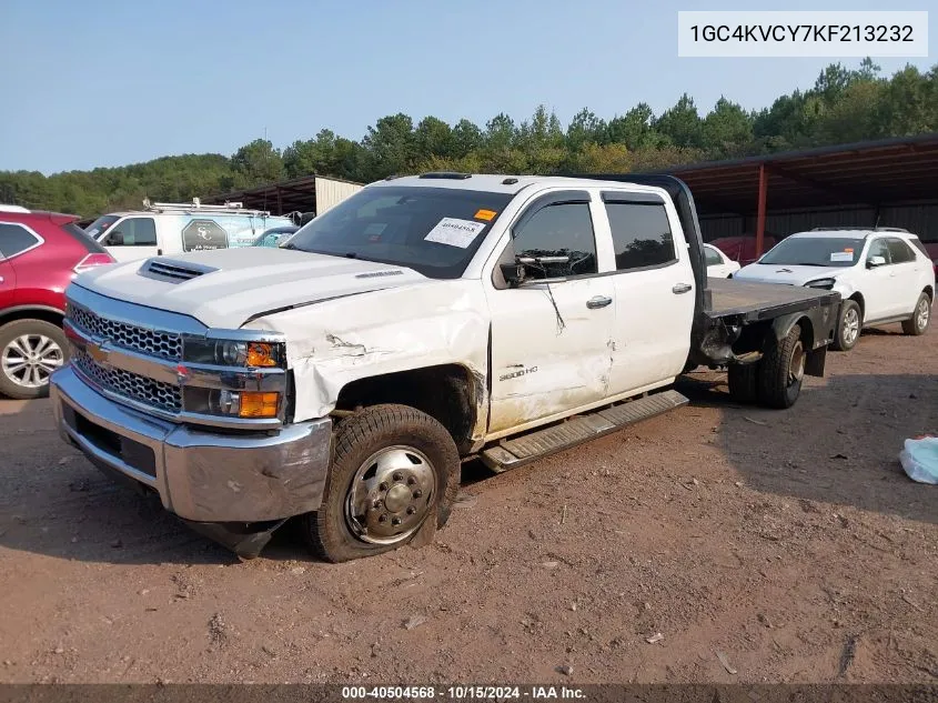 2019 Chevrolet Silverado K3500 VIN: 1GC4KVCY7KF213232 Lot: 40504568