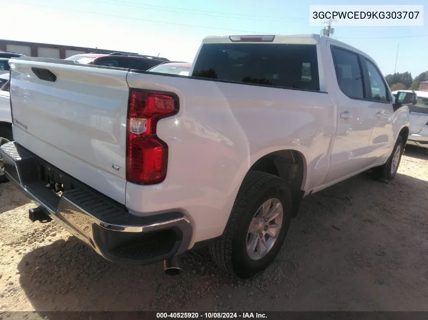 2019 Chevrolet Silverado C1500 Lt VIN: 3GCPWCED9KG303707 Lot: 40525920