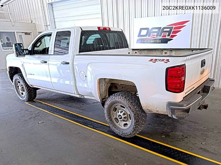 2GC2KREGXK1136009 2019 Chevrolet Silverado K2500 Heavy Duty