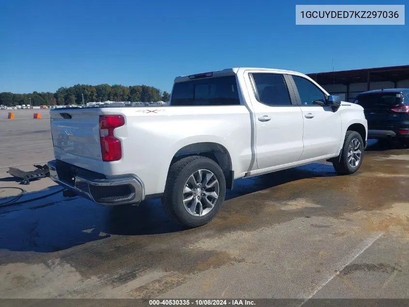 2019 Chevrolet Silverado K1500 Lt VIN: 1GCUYDED7KZ297036 Lot: 40530335