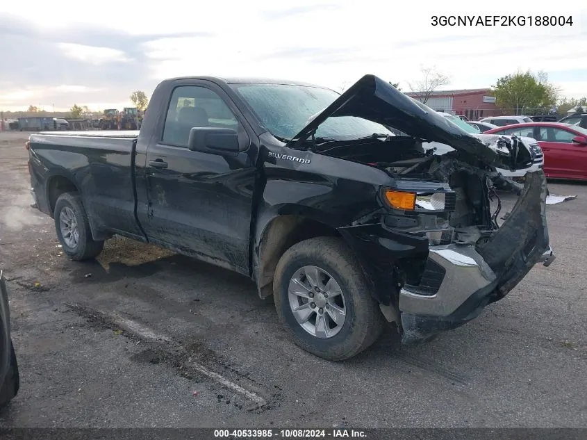 3GCNYAEF2KG188004 2019 Chevrolet Silverado K1500