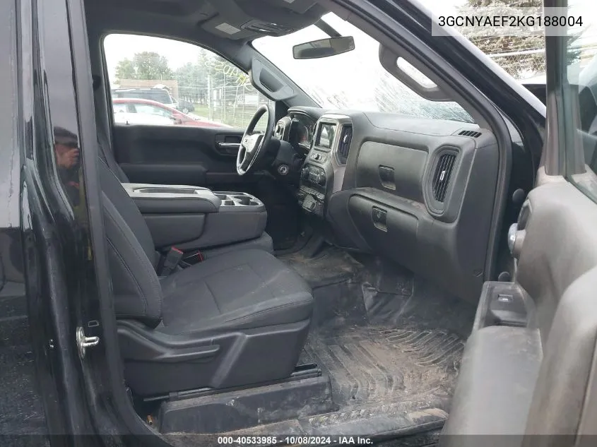 3GCNYAEF2KG188004 2019 Chevrolet Silverado K1500