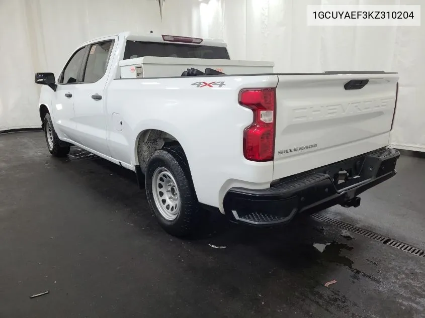 1GCUYAEF3KZ310204 2019 Chevrolet Silverado K1500