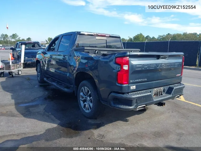 2019 Chevrolet Silverado 1500 Rst VIN: 1GCUYEED9KZ152554 Lot: 40544390