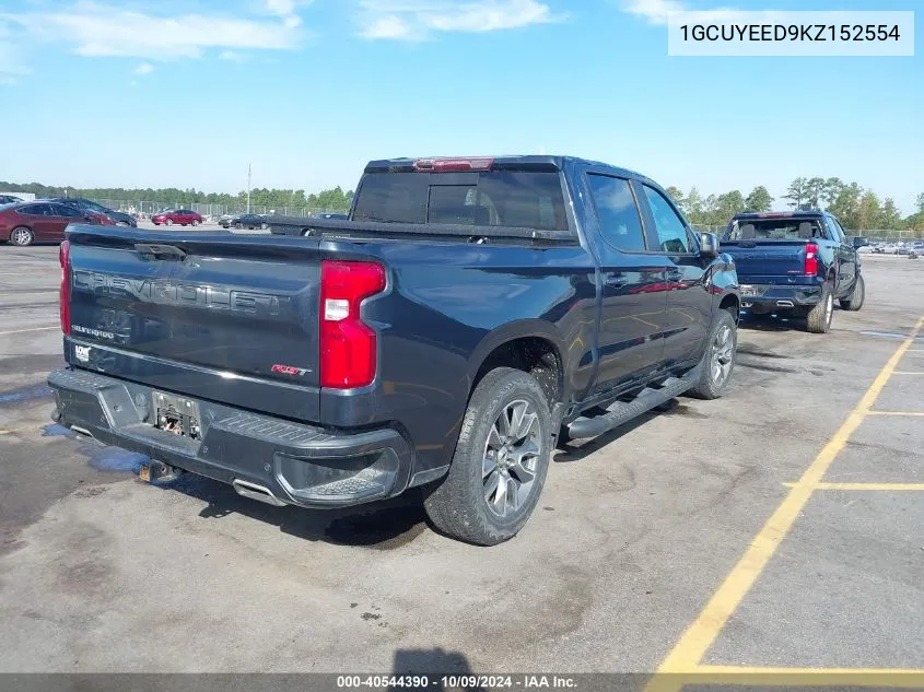 2019 Chevrolet Silverado 1500 Rst VIN: 1GCUYEED9KZ152554 Lot: 40544390