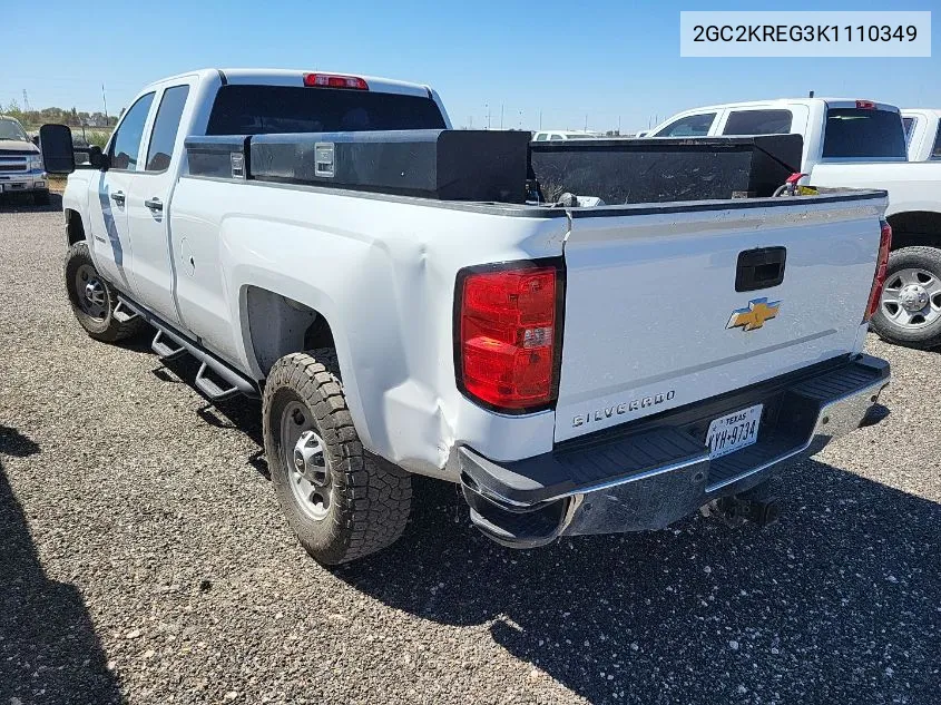 2019 Chevrolet Silverado K2500 Heavy Duty VIN: 2GC2KREG3K1110349 Lot: 40544616