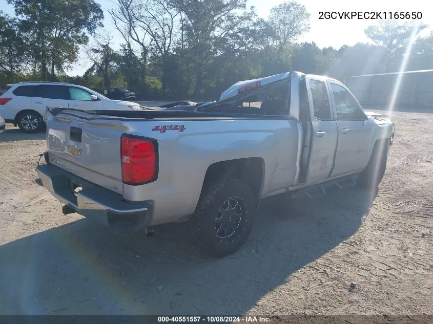 2GCVKPEC2K1165650 2019 Chevrolet Silverado Ld K1500 Lt