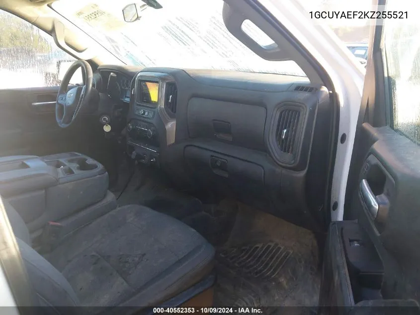 1GCUYAEF2KZ255521 2019 Chevrolet Silverado 1500 Work Truck