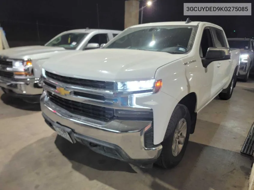 2019 Chevrolet Silverado 1500 Lt VIN: 3GCUYDED9KG275085 Lot: 40578258