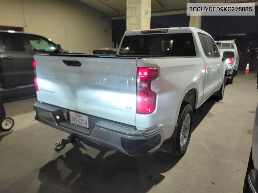 2019 Chevrolet Silverado 1500 Lt VIN: 3GCUYDED9KG275085 Lot: 40578258