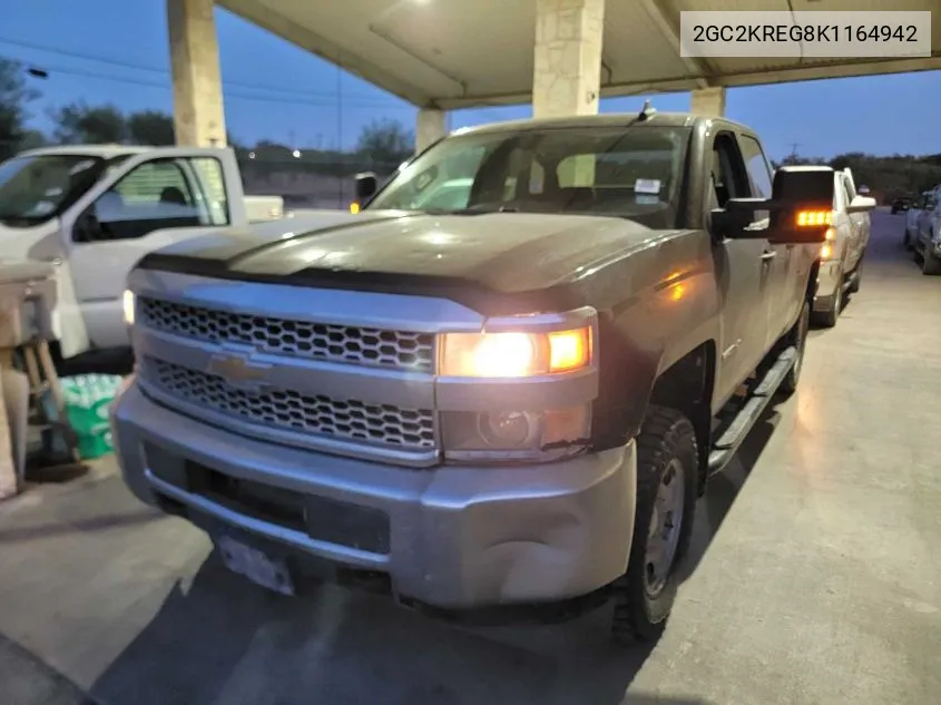 2019 Chevrolet Silverado 2500Hd Wt VIN: 2GC2KREG8K1164942 Lot: 40578349