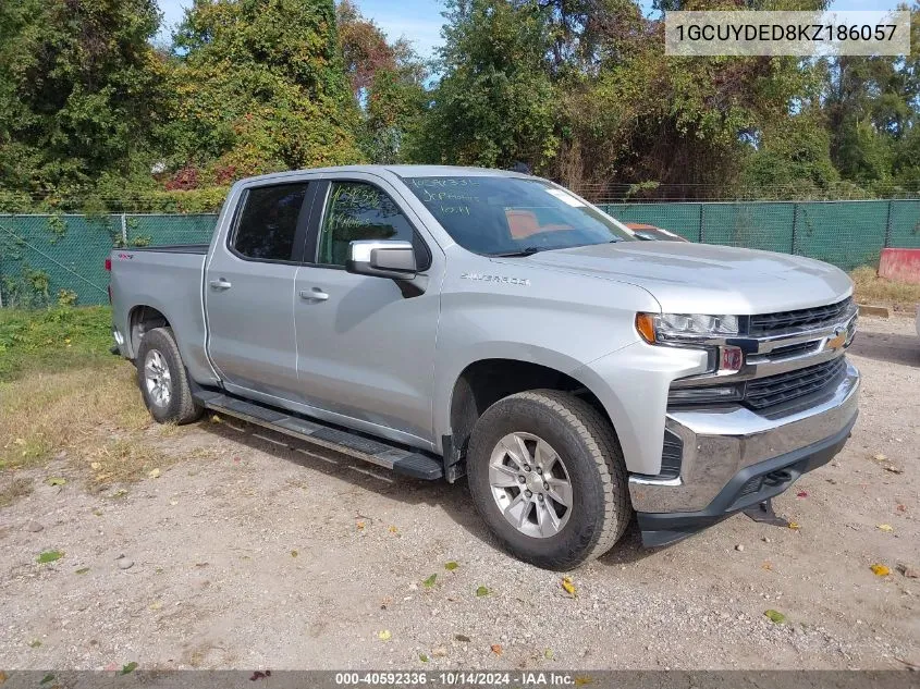 2019 Chevrolet Silverado 1500 Lt VIN: 1GCUYDED8KZ186057 Lot: 40592336