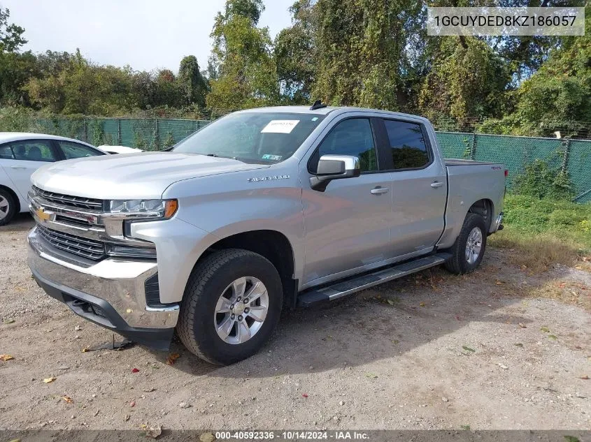 2019 Chevrolet Silverado 1500 Lt VIN: 1GCUYDED8KZ186057 Lot: 40592336