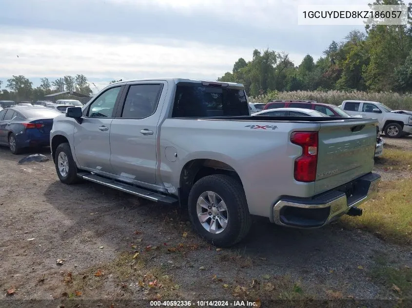 2019 Chevrolet Silverado 1500 Lt VIN: 1GCUYDED8KZ186057 Lot: 40592336