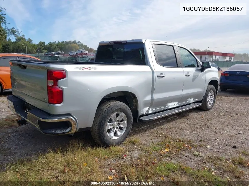 2019 Chevrolet Silverado 1500 Lt VIN: 1GCUYDED8KZ186057 Lot: 40592336