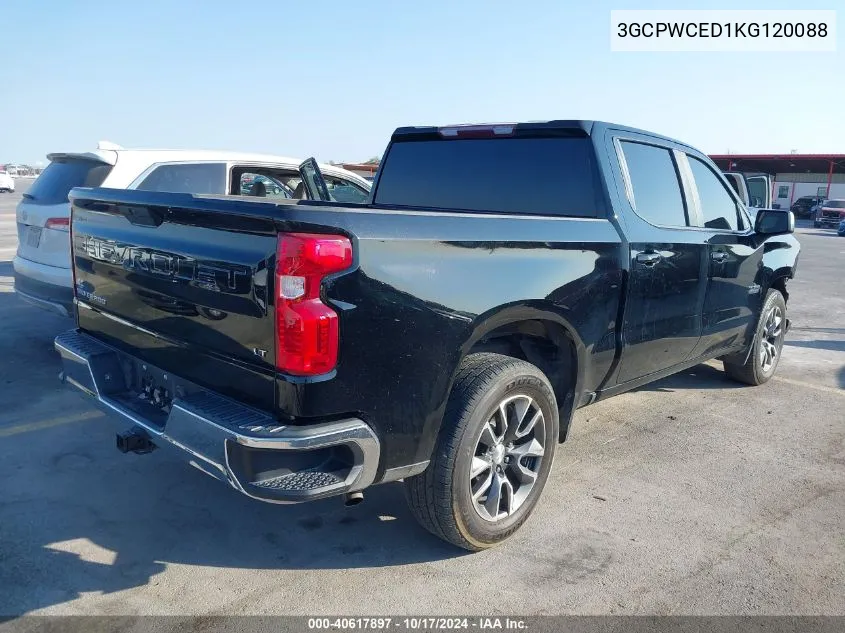 2019 Chevrolet Silverado C1500 Lt VIN: 3GCPWCED1KG120088 Lot: 40617897