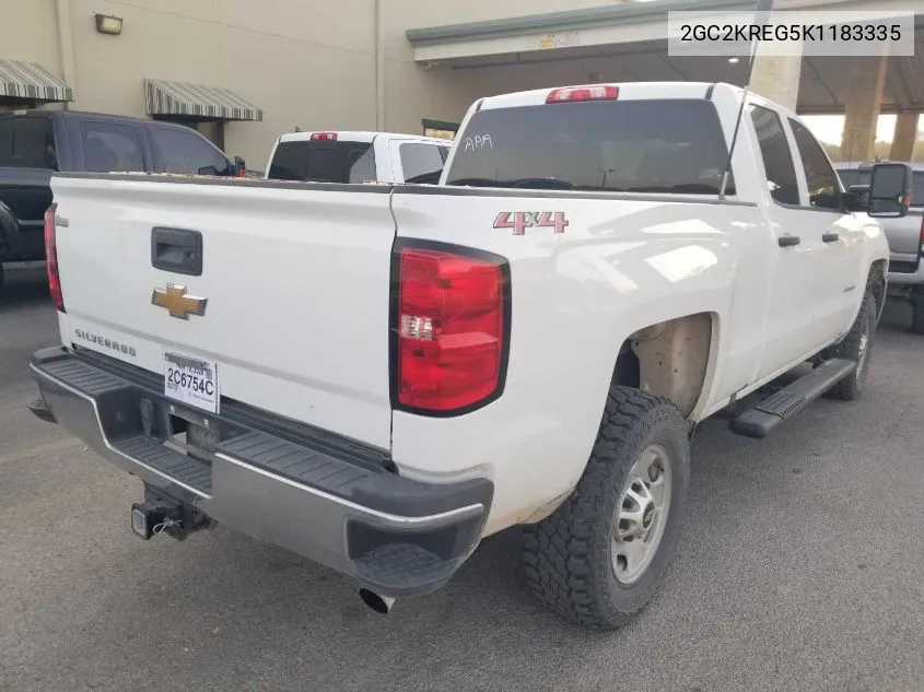 2GC2KREG5K1183335 2019 Chevrolet Silverado 2500Hd Wt