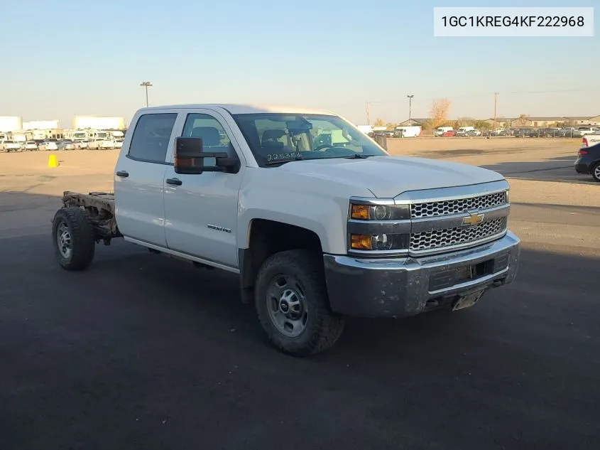 2019 Chevrolet Silverado K2500 Heavy Duty VIN: 1GC1KREG4KF222968 Lot: 40658789