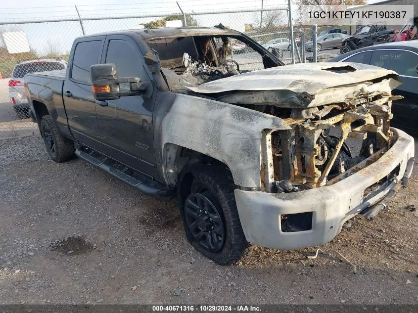 2019 Chevrolet Silverado 2500Hd Ltz VIN: 1GC1KTEY1KF190387 Lot: 40671316