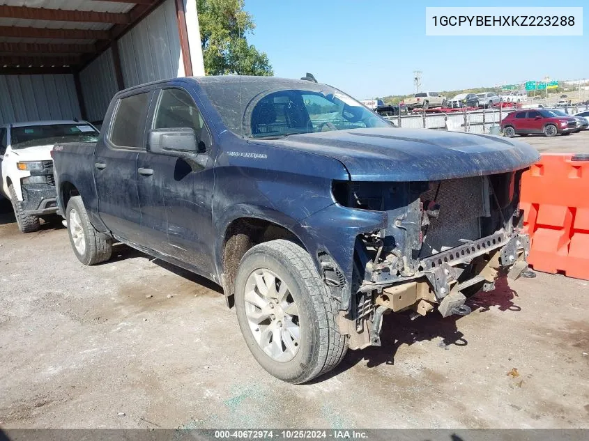 2019 Chevrolet Silverado 1500 Custom VIN: 1GCPYBEHXKZ223288 Lot: 40672974