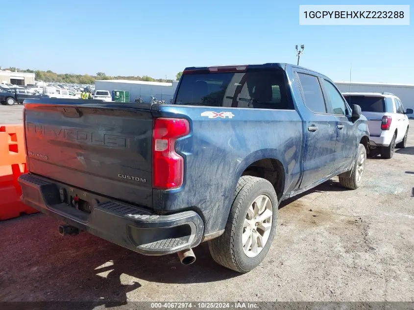 2019 Chevrolet Silverado 1500 Custom VIN: 1GCPYBEHXKZ223288 Lot: 40672974