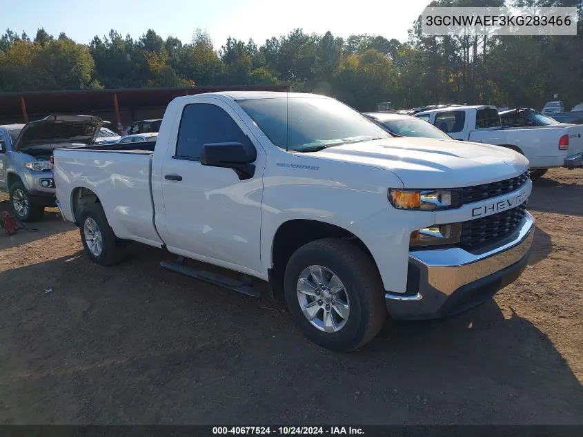 3GCNWAEF3KG283466 2019 Chevrolet Silverado 1500 Work Truck