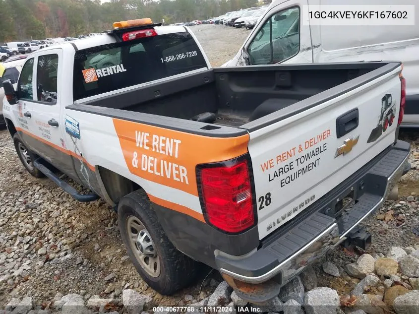 2019 Chevrolet Silverado 3500 VIN: 1GC4KVEY6KF167602 Lot: 40677768