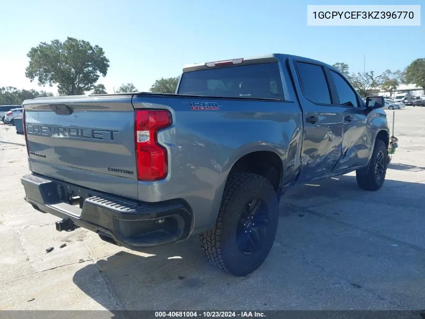 1GCPYCEF3KZ396770 2019 Chevrolet Silverado 1500 Custom Trail Boss