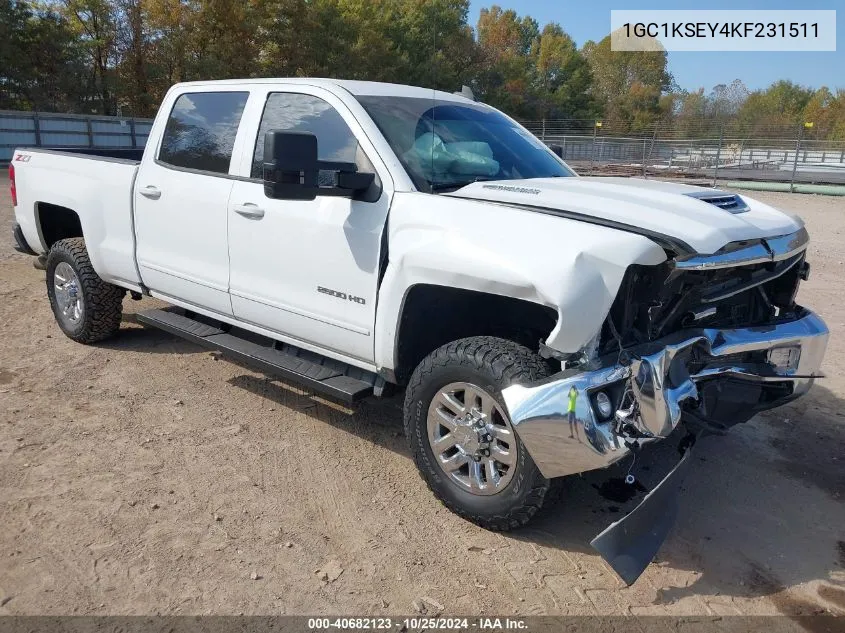 2019 Chevrolet Silverado 2500Hd Lt VIN: 1GC1KSEY4KF231511 Lot: 40682123