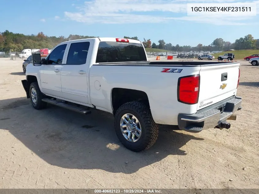 1GC1KSEY4KF231511 2019 Chevrolet Silverado 2500Hd Lt