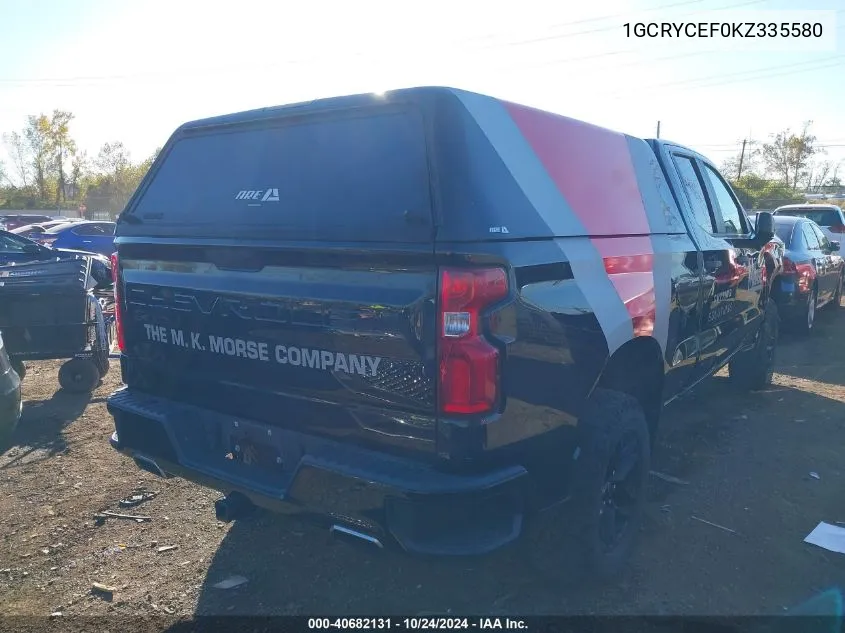 2019 Chevrolet Silverado 1500 Custom Trail Boss VIN: 1GCRYCEF0KZ335580 Lot: 40682131