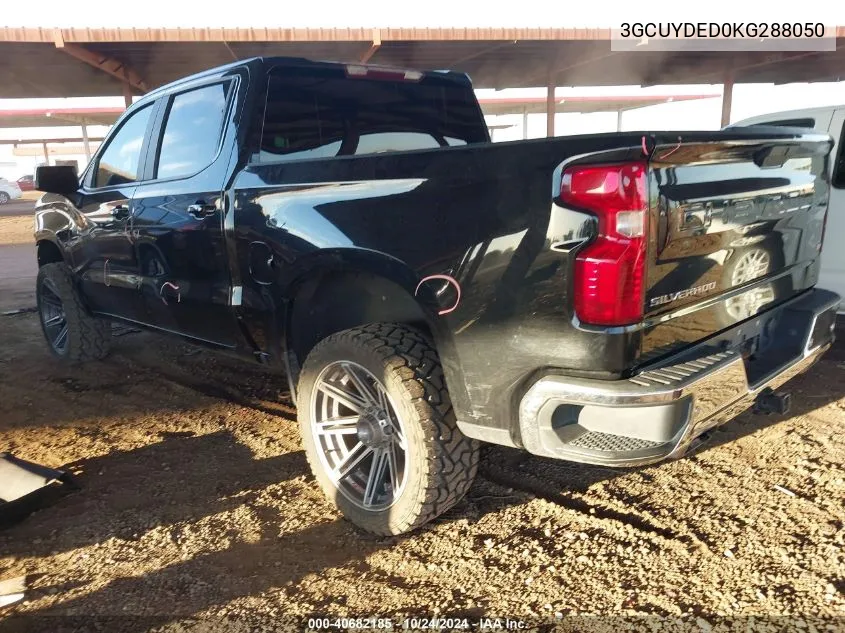 2019 Chevrolet Silverado 1500 Lt VIN: 3GCUYDED0KG288050 Lot: 40682185