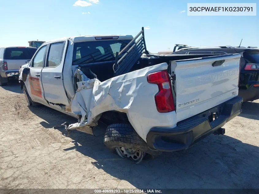 2019 Chevrolet Silverado 1500 Work Truck VIN: 3GCPWAEF1KG230791 Lot: 40699293