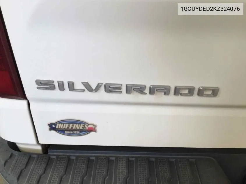 1GCUYDED2KZ324076 2019 Chevrolet Silverado K1500 Lt