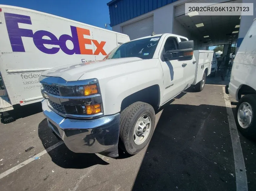 2019 Chevrolet Silverado C2500 Heavy Duty VIN: 2GB2CREG6K1217123 Lot: 40713673