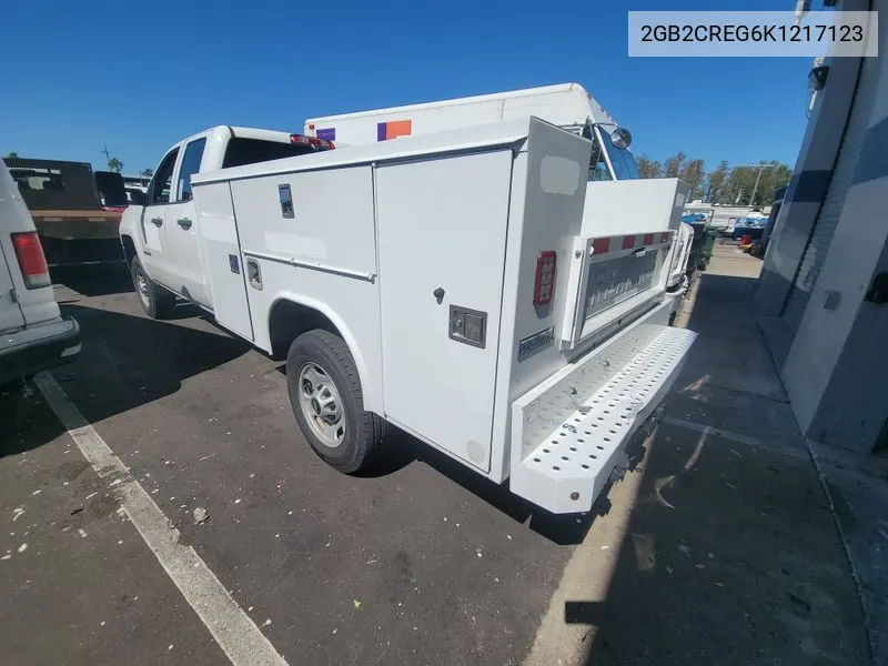 2019 Chevrolet Silverado C2500 Heavy Duty VIN: 2GB2CREG6K1217123 Lot: 40713673