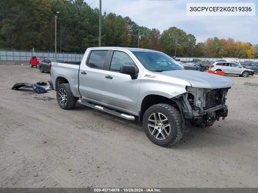 2019 Chevrolet Silverado 1500 Custom Trail Boss VIN: 3GCPYCEF2KG219336 Lot: 40714976