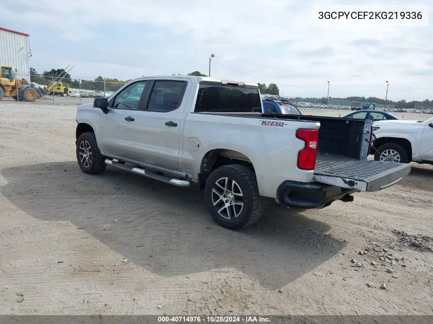 2019 Chevrolet Silverado 1500 Custom Trail Boss VIN: 3GCPYCEF2KG219336 Lot: 40714976