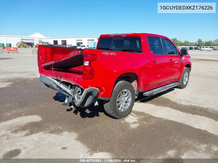 2019 Chevrolet Silverado 1500 Lt VIN: 1GCUYDEDXKZ176226 Lot: 40793563