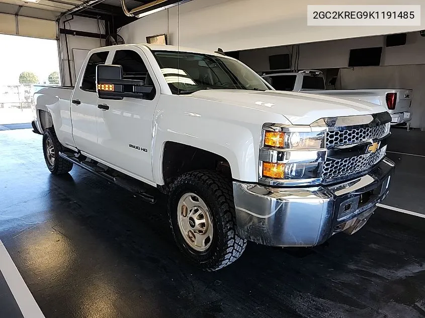 2019 Chevrolet Silverado K2500 Heavy Duty VIN: 2GC2KREG9K1191485 Lot: 40793989