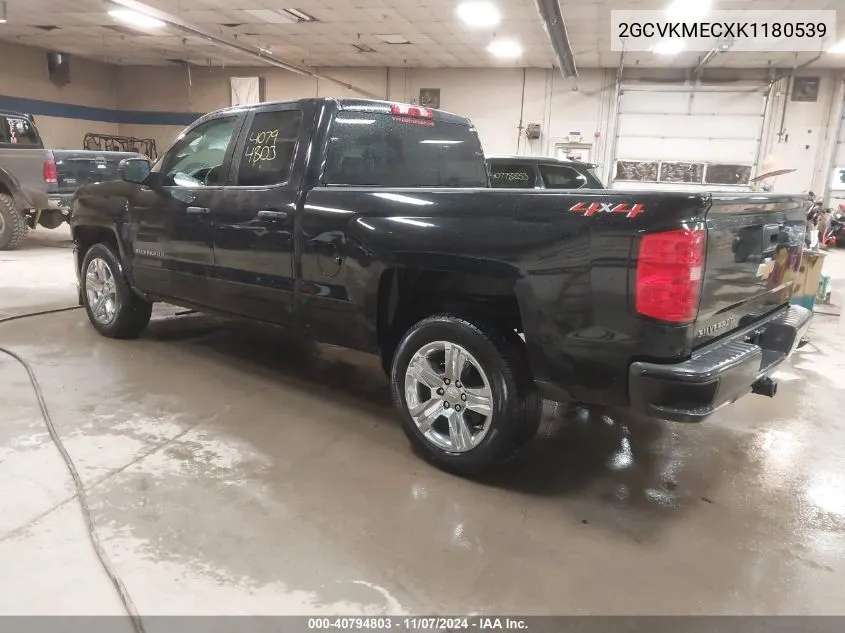 2019 Chevrolet Silverado 1500 Ld Silverado Custom VIN: 2GCVKMECXK1180539 Lot: 40794803