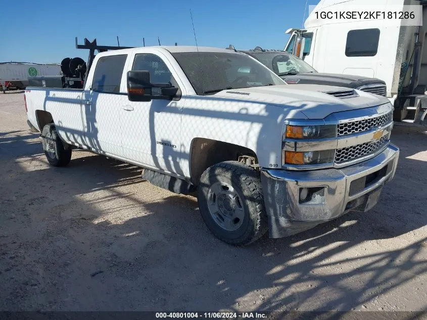 2019 Chevrolet Silverado 2500Hd Lt VIN: 1GC1KSEY2KF181286 Lot: 40801004