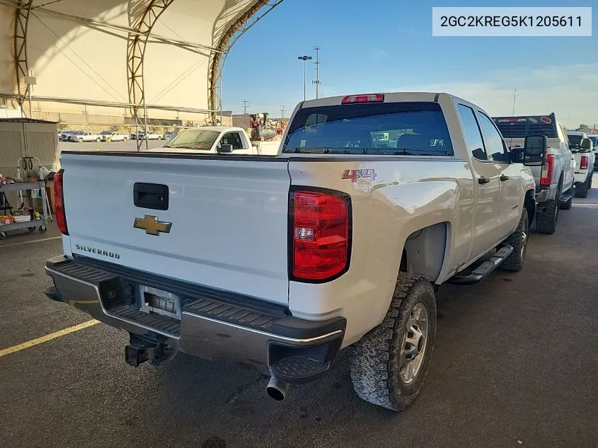 2019 Chevrolet Silverado K2500 Heavy Duty VIN: 2GC2KREG5K1205611 Lot: 40815871