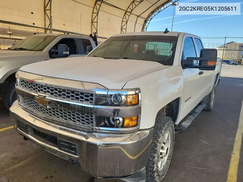 2019 Chevrolet Silverado K2500 Heavy Duty VIN: 2GC2KREG5K1205611 Lot: 40815871