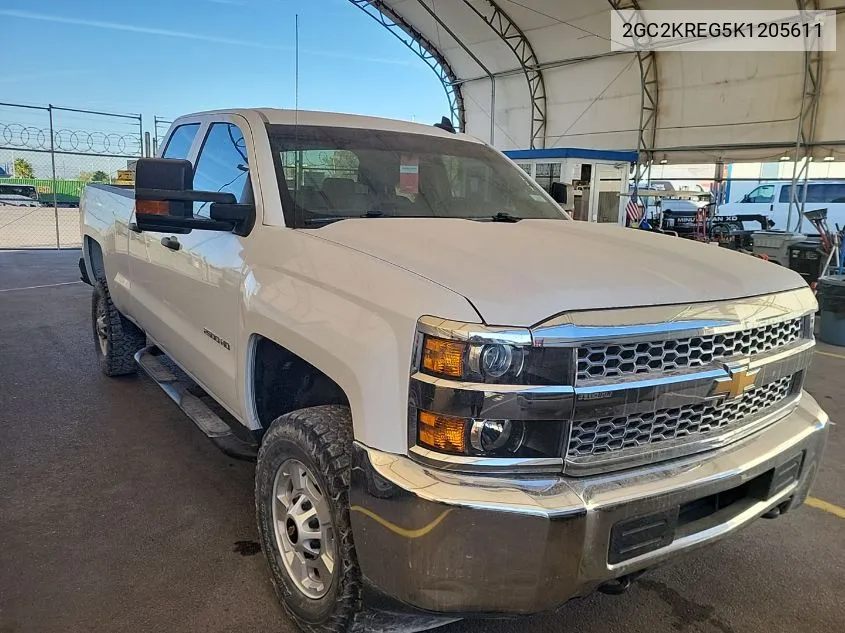 2019 Chevrolet Silverado K2500 Heavy Duty VIN: 2GC2KREG5K1205611 Lot: 40815871