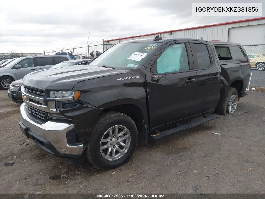 2019 Chevrolet Silverado 1500 Lt VIN: 1GCRYDEKXKZ381856 Lot: 40817985