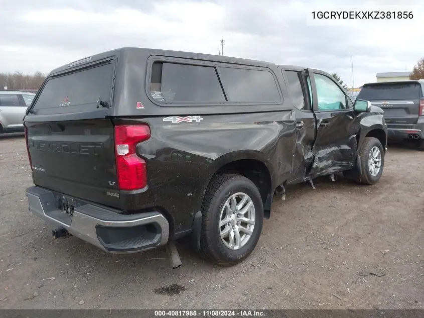 2019 Chevrolet Silverado 1500 Lt VIN: 1GCRYDEKXKZ381856 Lot: 40817985