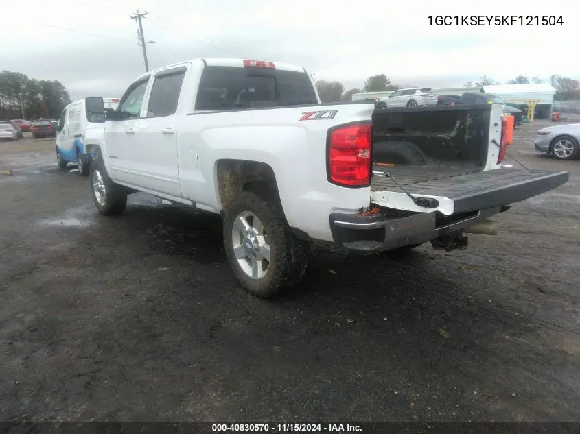 2019 Chevrolet Silverado 2500Hd Lt VIN: 1GC1KSEY5KF121504 Lot: 40830570