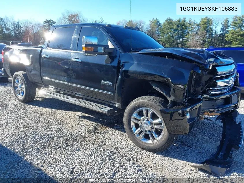 2019 Chevrolet Silverado 2500Hd High Country VIN: 1GC1KUEY3KF106883 Lot: 40837817